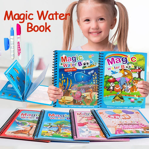 Magic Water Painting Book For Kids (Reuseable) Book Limited Stock Available