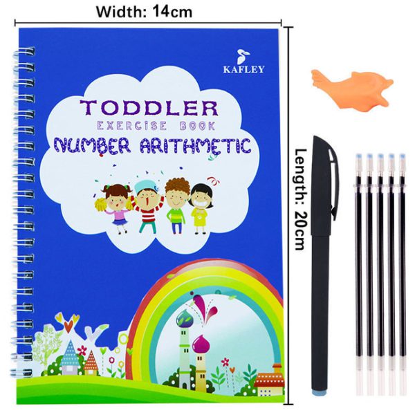 Magic Book For Kids Number & Letter Practice Copy Book (4 Book+ 10 Refill +  1 Pen + 1 Grip) at Rs 110/piece, Kids Books in New Delhi